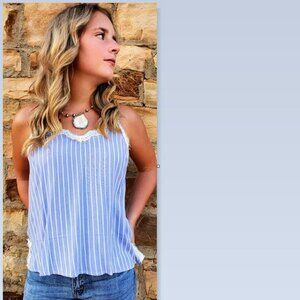 Main Strip Brand Stripe Cami Top